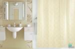 Занавеска (штора) для ванной комнаты тканевая 180x180 см Dagha beige