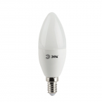 Лампа светодиодная ЭРА, 6(40)Вт, цоколь E14,свеча, холодн. бел., 25000ч, LED smdB35-6w-840-E14ECO