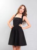 130255 платье женское 13594, Satin str., black