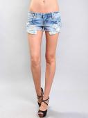 130151 шорты женские 18153-1, Blue denim SY895, w.light