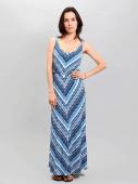 130231 сарафан женский 13568, Viscose JRS, blue zig-zag