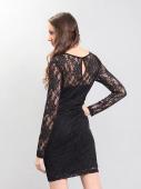 130498 платье женское 13565, Lace+TR Ponte, black