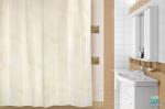 Занавеска (штора) для ванной комнаты тканевая 180x180 см Omeni beige