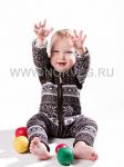 NORVEG Overall Jaquard Wool  Комбинезон детский