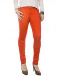 128-10 джинсы женские, оранжевые
