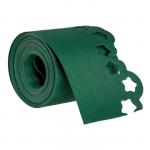 Лента бордюрная, 0.2 х 9 м, толщина 1.2 мм, пластиковая, фигурная, зелёная