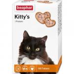 12579 Беафар Витамины для кошек с протеином Kitty`s+Protein сердечки, 180 шт.*12/60