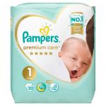 PAMPERS Подгузники Premium Care Newborn (2-5 кг) Упаковка 20