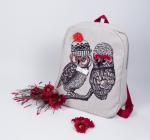 "Совушки-подружки" Набор текстильная сумка