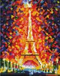 "Париж - огни Эйфелевой башни" Набор для выкладывания стразами