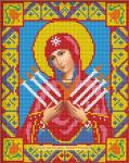 "Икона Семистрельная Богородица" набор для частичной выкладки стразами