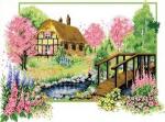 "Весеннее цветение" Рисунок на канве