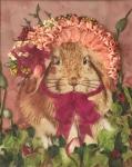 Набор "Нарядный кролик" вышивка лентами