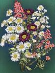 Набор "Полевые цветы" вышивка лентами