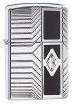 Зажигалка Zippo Armor с покрытием High Polish Chrome, латунь/сталь, серебристая, 36x12x56 мм