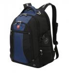 Рюкзак Wenger 15", черный/синий, 36x19x47 см, 32 л