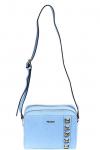161625-1-130 сумка жен. летн. искусственная кожа/искусственный шелк голубой КНР MILANA