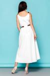Белое платье миди из хлопка Jdf3007