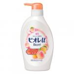 Мягкое пенное мыло для всей семьи kao "biore u"smiletime, аромат сладкого персика 530 мл.(308610)