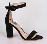 9B029-04-1А-8 черный (Т/Иск.кожа) Туфли летние открытые женские