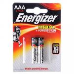 Батарейки Energizer 2 шт. MАХ "Alkaline" щелочная, тип ААA (LR03), BL, арт. 7638900411416