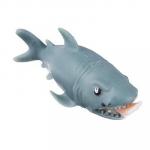 Мялка-антистресс в виде акулы с ногой в пасти, резина, 12 см, 1 дизайн