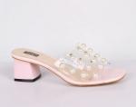 9B015-01-19-8 розовый (ПВХ/Без подкладки) Туфли летние открытые женские