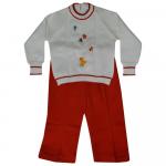 Комплект для девочки (Джемпер+брюки) 188-белый/красный