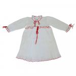 Платье для девочки  2001-белый/красный
