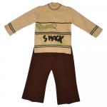 Комплект для мальчика  (Джемпер+брюки) 9002-бежевый/коричневый