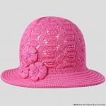 Шляпка для девочки F315Катарина(54-56)-я.розовый