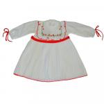 Платье для девочки  3004A-белый/красный