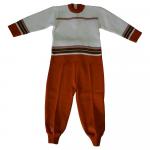 Комплект для мальчика  (Джемпер+брюки) 0126-белый/оранжевый