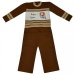 Комплект для мальчика  (Джемпер+брюки) 206-коричневый