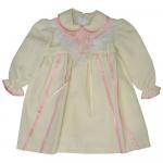 Платье для девочки  a-09-15113210-18-бежевый/розовый