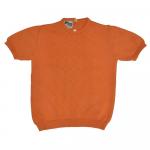 Джемпер для девочки с коротким рукавом C338-оранжевый