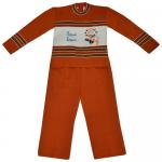 Комплект для мальчика  (Джемпер+брюки) 206-оранжевый