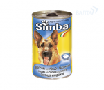 Simba Dog консервы для собак кусочки курицы с индейкой 1230 г