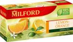 MILFORD Лимон-Апельсин чай зеленый, 20 пак.