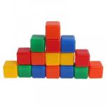 Набор цветных кубиков, 16 штук 4 ? 4 см