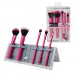 MODA 6 PC. PINK PERFECT MINERAL SET/Мода Розовый набор кистей для макияжа в чехле