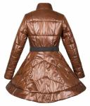 Пальто женское Нади шоколадная плащевка С 0037