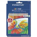 Карандаши цветные STAEDTLER (Германия) Noris Club, 36 цв., заточенные, европодвес, 144 ND36