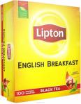 Lipton English Breakfast  Черный чай в пакетиках, 100 пак.