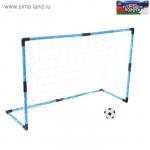 Ворота футбольные "Весёлый футбол", сетка, мяч d=14 см, размер ворот 98х34х64 см