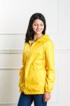 890 Удлиненная  куртка-ветровка женская без утеплителя с капюшоном