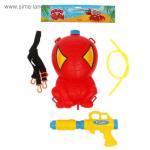 Водный пистолет "Супергерой", ранец-балон, цвета МИКС