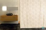 Занавеска (штора) для ванной комнаты тканевая 180x180 см Petal beige