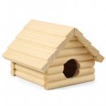 Домик для мелких животных деревянный, 135*130*85 мм, Ди-03400