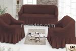 Чехол для мягкой мебели (на диван +2 кресла) (диз.: 201 шоколад)